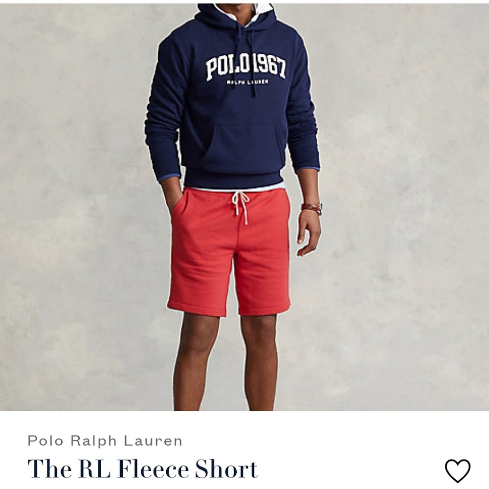 NWT Polo Ralph Lauren the RL fleece shorts Mens